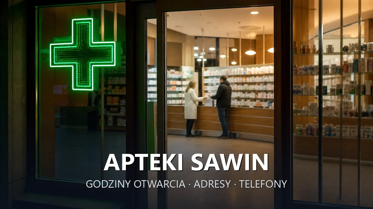 Apteki Sawin, powiat chełmski - adresy, telefony, godziny otwarcia