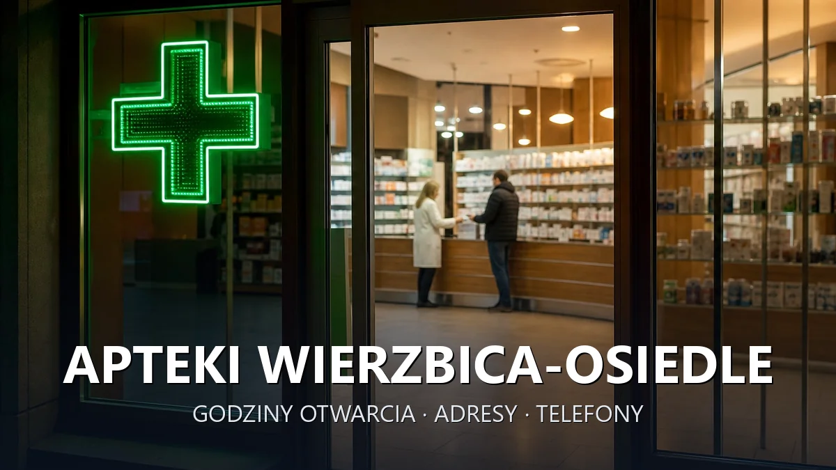 Apteki Wierzbica-Osiedle, gmina Wierzbica, powiat chełmski - adresy, telefony, godziny otwarcia