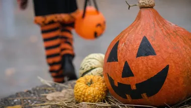 Dzieci świętowały Halloween w Senior Cafe i zwiedziły Chełmskie Podziemia Kredowe