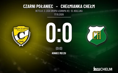 [PIŁKA NOŻNA] Betclic 3. Liga Grupa 4 (Grupa IV): Czarni Połaniec – Chełmianka Chełm 0:0 mimo okazji gości
