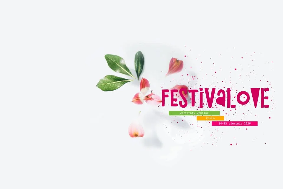 Grafika promocyjna wydarzenia FESTIVALOVE warsztaty wokalne