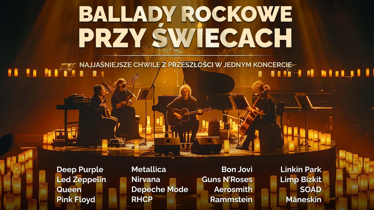 Grafika promocyjna wydarzenia Koncert ballad rockowych w Chełmskim Domu Kultury – 25 października
