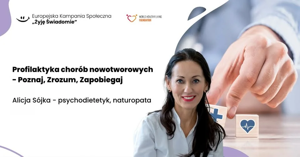 Obrazek przedstawia grafikę promocyjną wydarzenia Konferencja o profilaktyce chorób nowotworowych w Chełmie