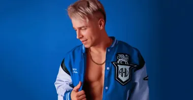 Grafika promocyjna wydarzenia SKOLIM w Chełmie – koncert Króla Latino w Chełmskim Domu Kultury