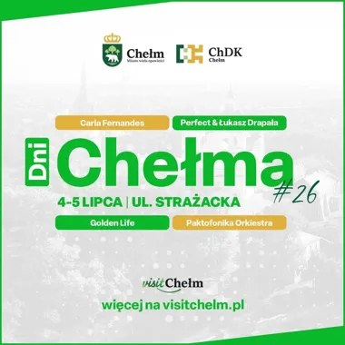 Grafika promocyjna wydarzenia Dni Chełma #26 w Chełmie 2026: Perfect & Łukasz Drapała i Paktofonika