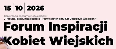 Grafika promocyjna wydarzenia Forum Inspiracji Kobiet Wiejskich