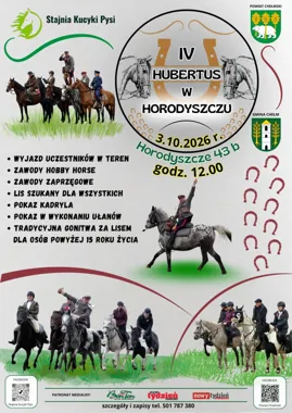 Grafika promocyjna wydarzenia IV Hubertus w Horodyszczu