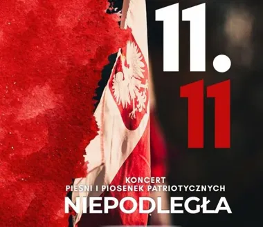 Grafika promocyjna wydarzenia Niepodległa – koncert pieśni i piosenek patriotycznych