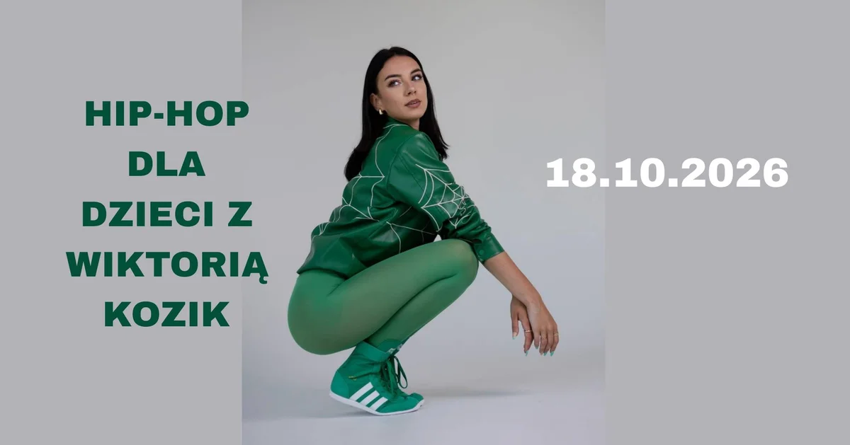 Grafika promocyjna wydarzenia Warsztaty Hip-Hop dla Dzieci – taniec w Chełmie
