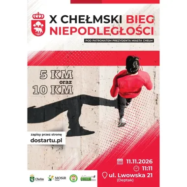 X Chełmski Bieg Niepodległości. Dwa dystanse i start o 11:11