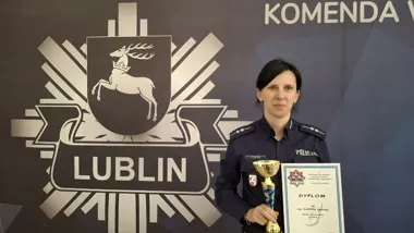 Policjantka z Chełma na podium wojewódzkich eliminacji