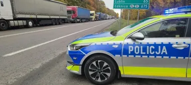 Około 20 kilometrów tirów do granicy. Policja utworzyła bufor w Chełmie