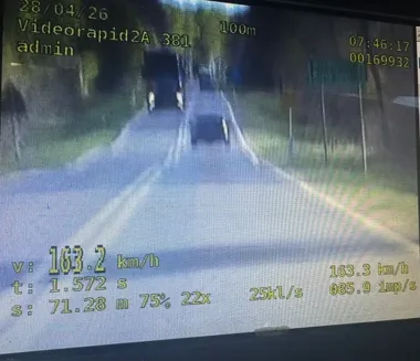 Cztery prawa jazdy zatrzymane po kontroli - jeden kierowca pędził 163 km/h