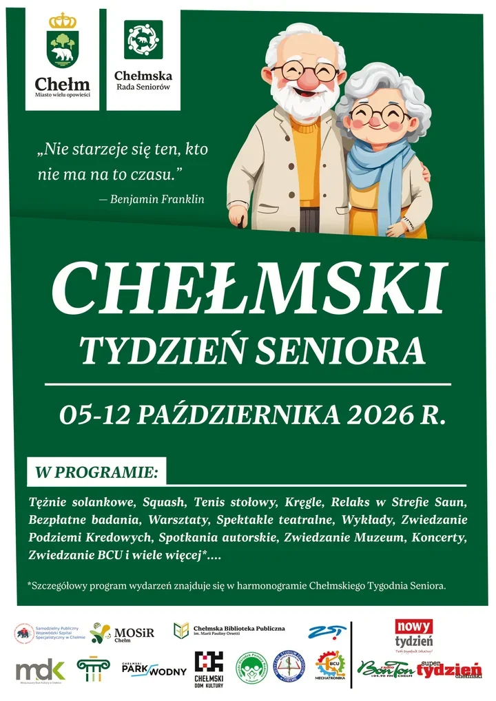 Tydzień Seniora w Chełmie połączy sport, kulturę i bezpieczeństwo. Będą też nagrody