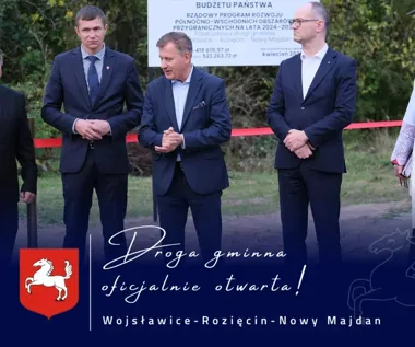 Zmodernizowana droga połączyła trzy miejscowości. Inwestycję wsparło państwo